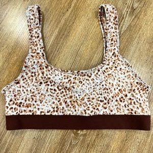 OLD NAVY Leopard Print Sports Bra, Size M